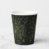 ゴシック銀くもの巣 動揺して 紙コップ (正面)