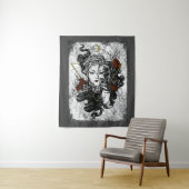 ゴシック鏡ガールバラ タペストリー (インサイチュ)