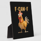 ゴシック面白いユーモアカラス F-Caw-F フォトプラーク (側面)