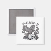 ゴシック面白F-Caw-Fユーモアカラス必須レトロ マグネット (正面/裏面)