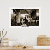 ゴシック音楽の歌詞のゴシックまたは概念 ポスター (キッチン)