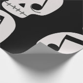 ゴシック音符アイズスカル ラッピングペーパー (角)