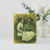 ゴシック風のウルフチャイルド葉書 ポストカード (スタンド正面)