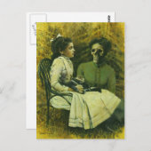 ゴシック風のウルフチャイルド葉書 ポストカード (正面/裏面)