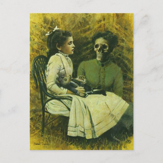 ゴシック風のウルフチャイルド葉書 ポストカード (正面)