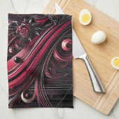 ゴシック風のエレガンスキッチンタオル キッチンタオル (四つ折り)