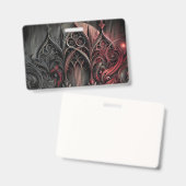 ゴシック風のエレガンス名バッジ バッジ (正面＆裏面)