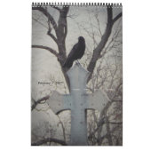 ゴシック風のカレンダーでカラスを鳴らす カレンダー (2月 2027)