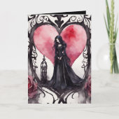 ゴシック風のバレンタイン カード (正面)