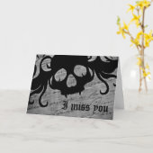 ゴシック風の寂しさ カード (黄色い花)