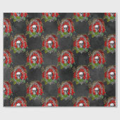 ゴシック風の小さなクリスマスを過ごす ラッピングペーパー (フラット)
