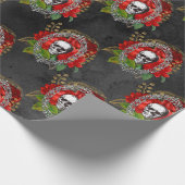 ゴシック風の小さなクリスマスを過ごす ラッピングペーパー (角)