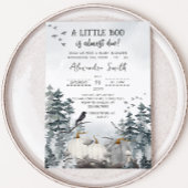 ゴシック風の小さなブーブベイビーシャワー 招待状