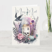 ゴシック風の秋のフローラ カード (正面)