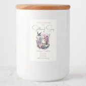 ゴシック風の秋のフローラ フードラベル (正面)