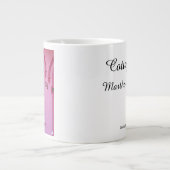 ゴシック風の窓と雪 – マーサのブドウ畑 ジャンボコーヒーマグカップ (正面)