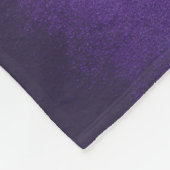 ゴシック風の紫色のギザギザ悪の黒猫 フリースブランケット (角)