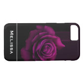ゴシック風の紫色のバラの花 Case-Mate iPhoneケース (裏面(横))