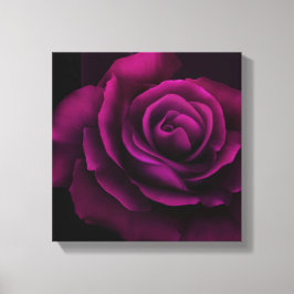 ゴシック風の紫赤バラの花 キャンバスプリント