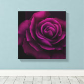 ゴシック風の紫赤バラの花 キャンバスプリント (インサイチュ (ウッドフロア))