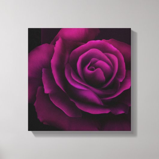 ゴシック風の紫赤バラの花 キャンバスプリント (正面)