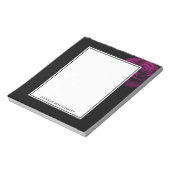 ゴシック風の紫赤バラの花 ノートパッド (回転)