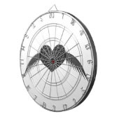 ゴシック風の翼のある愛ハートダーツボード ダーツボード (正面右)