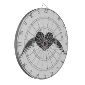 ゴシック風の翼のある愛ハートダーツボード ダーツボード (正面左)