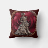 ゴシック風の花嫁でクリムゾンレッド クッション (裏面)