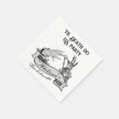 ゴシック風の花嫁または死ぬまで死亡バチェロレッテ週末 スタンダードカクテルナプキン (角)