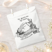 ゴシック風の花嫁または死ぬまで死亡バチェロレッテ週末 フェイバーバッグ (クリップ留めされた状態)