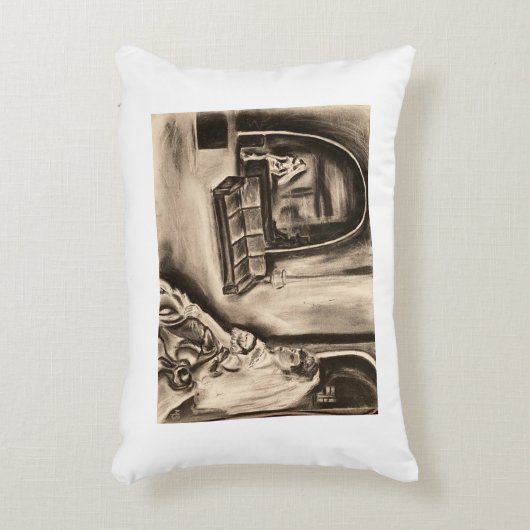 ゴシック風の花嫁プレゼントブライダルシャワー枕 アクセントクッション (正面(垂直))