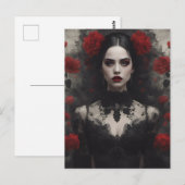 ゴシック風の花嫁 ポストカード (正面/裏面)