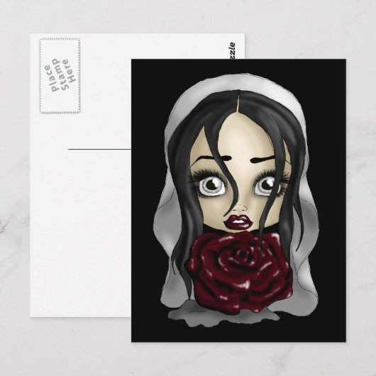 ゴシック風の花嫁 ポストカード (正面/裏面)