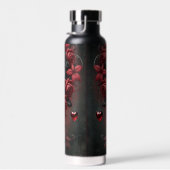 ゴシック風の赤いバラのバレンタインデー ウォーターボトル (右面)