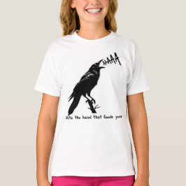 ゴシック風イラスト - 黒いカラスのデザイン Tシャツ