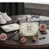 ゴシック風ベビーシャワーおむつラッフル囲いカード エンクロージャーカード