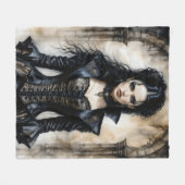 ゴシック風格 フリースブランケット (正面(横))