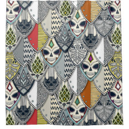 ゴシック風盾 シャワーカーテン