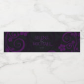 ゴシック風華美の梅 ペットボトルラベル (シングルラベル)