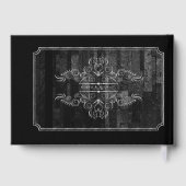 ゴシック骨格の手のス結婚クロール作業のID866 ゲストブック (裏面)