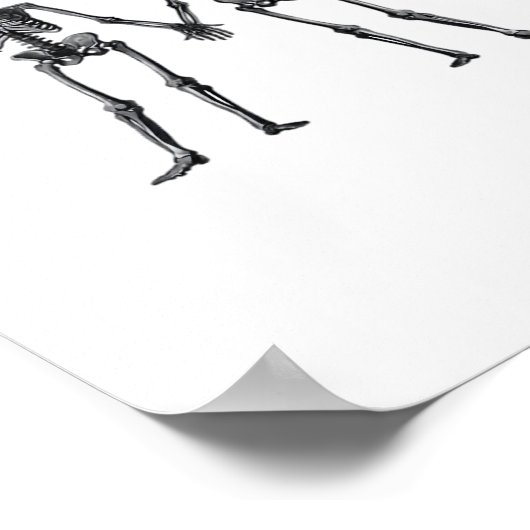 ゴシック骨格カップル(白クラシック) ポスター (角)