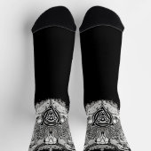 ゴシック骨格スカルデスサイオンブラック ソックス (上部)