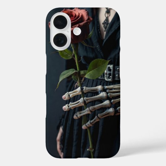 ゴシック骨格バラハロウィーン Case-Mate iPhoneケース (裏面)