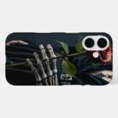 ゴシック骨格バラハロウィーン Case-Mate iPhoneケース (裏面 (横))