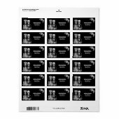 ゴシック骨格フローラ結婚ズ ラベル (フルシート)