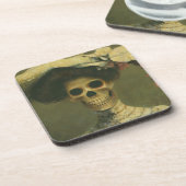 ゴシック骨格レディーコルクコースター コースター (左側)