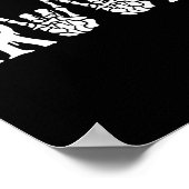 ゴシック骨格結婚新郎たった今結婚しました不気味 ポスター (角)