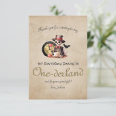 ゴシック骸骨 ハロウィンベイビー 誕生日おめでとう サンキューカード (スタンド正面)