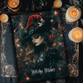 ゴシック魔女クリスマスカード ノートカード